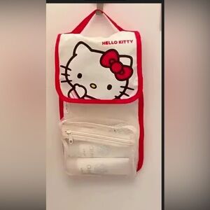 Hello Kitty Red and White Cosmetic Case